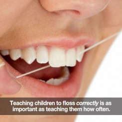 Help Your Child Floss Correctly